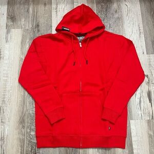 Dixxon Flannel Co. Men’s Medium Sweatshirt Zip Up Hoodie Red